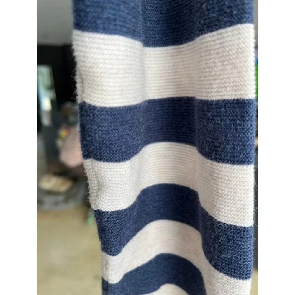J.Crew XS Striped Crewneck Sweater Preppy Coastal Nautical Vintage